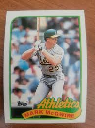 1989 Topps Baseball MLB Mark McGwire Oakland Athletics #70 ...