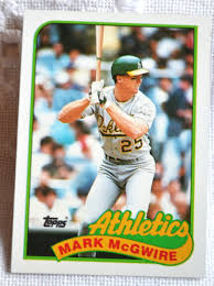 Mark Mcgwire Baseball Card: 1989 Topps Oakland Athletics ...