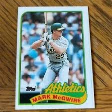 Topps | Other | Mark Mcgwire Topps 989 Baseball Card ...