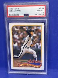1989 Topps Nolan Ryan #530 PSA 8 Astros | eBay