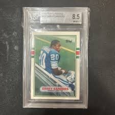 Topps Barry Sanders 8.5 Graded Football Sports Trading Cards & Accessories for sale | eBay