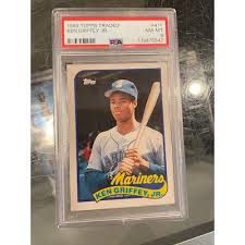 Ken Griffey, Jr. Rookie Card 1989 Topps Traded #41T PSA 8