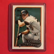 Topps | Toys | Will Clark 66 989 Topps Baseball Trading Card ...