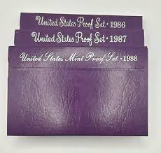 1986, 1987, 1988 S US Mint Proof Set. Ultra Cameos OGP ...