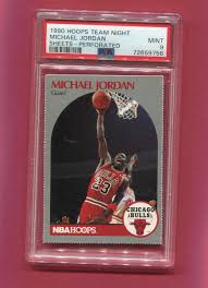 MICHAEL JORDAN CHICAGO BULLS 1990 HOOPS TEAM NIGHT SHEETS ...