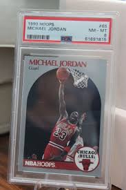 1990-91 Hoops MICHAEL JORDAN #65 PSA 8 Chicago Bulls | eBay