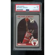 1990-91 Hoops #65 Michael Jordan PSA 8 Graded Basketball ...