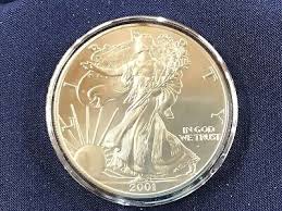 2001 American Silver Eagle Brilliant Uncirculated One Troy Ounce .999 Fine | eBay