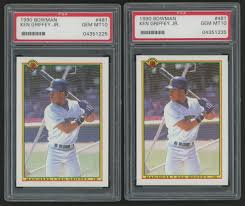 Lot of (2) 1990 Bowman #481 Ken Griffey Jr. (PSA 10 ...