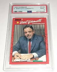 1990 Donruss #716 Bart Giamatti Commissioner Card Graded PSA ...