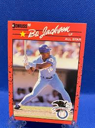 Bo Jackson 650 1990 Donruss Baseball Card Error