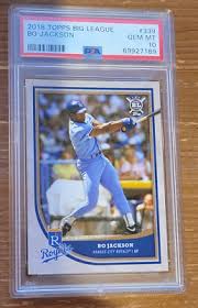 2018 Topps Big League #339 Bo Jackson PSA 10 Kansas City ...