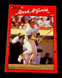Mark McGwire 1990 Donruss #185 Athletics- ERROR CARD (No Dot ...