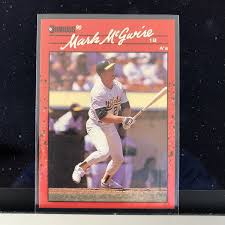 1990 Donruss Mark McGwire #185 Baseball Card. Error no ...