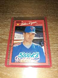 Rare 1990 Nolan Ryan Donruss 5000 K's Error Card (#665 ...