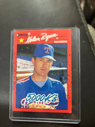 1990 Donruss Nolan Ryan error card with multiple errors ...