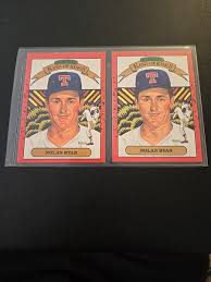 1990 DONRUSS NOLAN RYAN 2 ERROR CARDS KING OF KINGS #659 ...