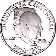 1990-P Eisenhower Centennial Silver Dollar | Littleton Coin ...