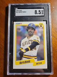 1990 Fleer Barry Bonds #461 SGC graded 8.5 NM - MT+ RARE CARD WOW!!! | eBay