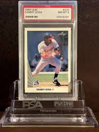 1990 Leaf Sammy Sosa #220 PSA-8 Rookie Card | eBay