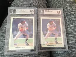 1990 LEAF #220 SAMMY SOSA Beckett 8.5 MINT ROOKIE | eBay