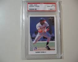 1990 Leaf Sammy Sosa RC Rookie Baseball Card Graded ...