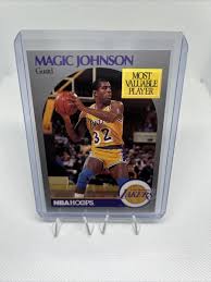 1990-91 NBA Hoops - #157 Magic Johnson Most Valuable Player ...