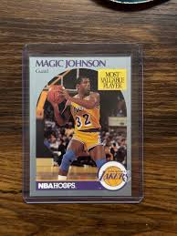 Rare Magic Johnson MVP 1990 NBA Hoops Card | Mercari