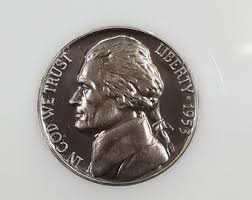 1953 P Jefferson Nickel Coin Proof PCI PR69 Near Perfect Gem ...