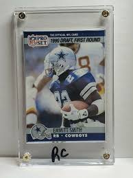 1990 Pro Set Emmitt Smith Dallas Cowboys Football Card ...