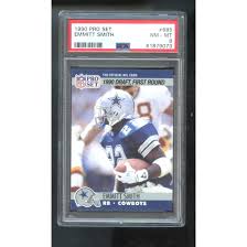 1990 Pro Set #685 Emmitt Smith ROOKIE RC PSA 8 Graded ...