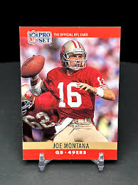 Joe Montana 1990 NFL Pro Set #293 San Francisco 49ers | eBay