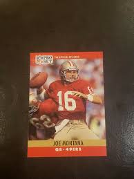 Joe Montana 1990 Pro Set #293 San Francisco 49ers Football ...