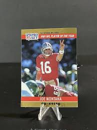 Joe Montana 1990 Pro Set Printing Error (jim Kelly 3,521 ...