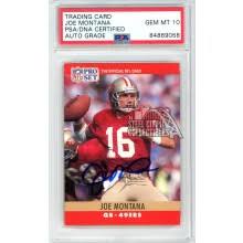 Joe Montana 1990 Pro Set Autograph Card #293 PSA/DNA ...
