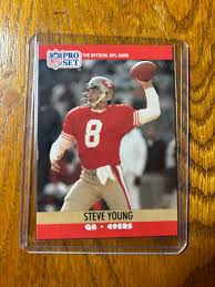 1990 Pro Set Steve Young #645 San Francisco 49ers Football ...