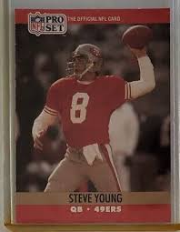 1990 Pro Set #645 Steve Young San Francisco 49ers Football ...