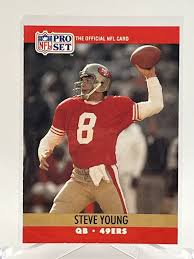 1990 Pro Set The Official NFL Card #645 Steve Young San ...