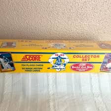 Vintage Baseball Cards Score 1990 Collector Set Factory ...