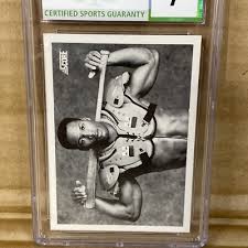 1990 Bo Jackson Score #697 CSG Graded 7 Baseball Football ...