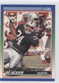 1990 BO JACKSON Score Football Collectible Card - Etsy