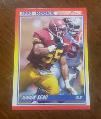 Junior Seau 1990 Score Rookie Card RC Jr. NFL Football #302 ...