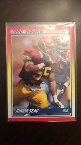 1990 Score Junior Seau #302 Football Card HOF USC Chargers ...