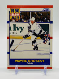 1990 Score WAYNE GRETZKY #353 Season Leader Points Los ...