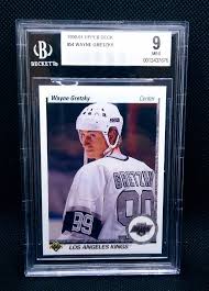 1990 Upper Deck Hockey Los Angeles Kings Wayne Gretzky BGS 9 ...