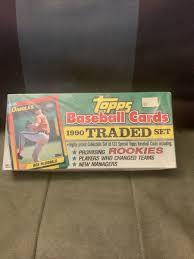 1990 Topps Traded Baseball Factory Sealed Set (132 Cards) | eBay