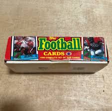 1990 Topps NFL Football Factory Sealed Complete 528 Card Set ...