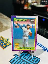 1990 Topps Gary Sheffield All-Star Rookie Gold Cup Trophy ...