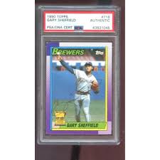 1990 Topps #718 Gary Sheffield AUTO SIGNED Autograph Card ...