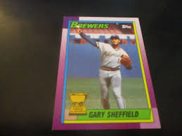 GARY SHEFFIELD (milwaukee brewers) 1990 topps ROOKIE CUP ...